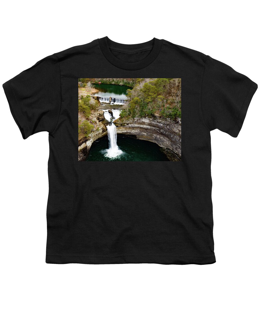 Steve Bunch Youth T-Shirt featuring the photograph Afternoon over De Soto Falls by Steve Bunch