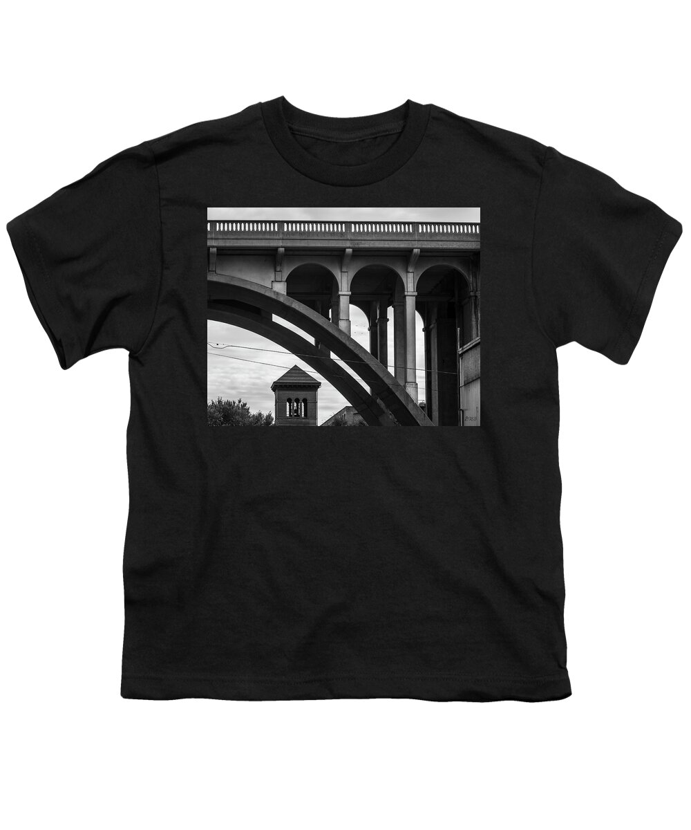 Ashton Youth T-Shirt featuring the photograph Ashton Viaduct I BW by David Gordon