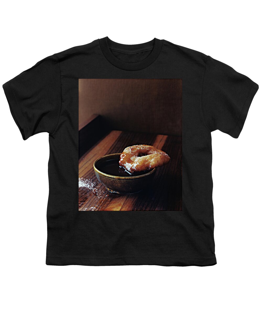 #new2022 Youth T-Shirt featuring the photograph Beignet In Caramel Sauce by Romulo Yanes
