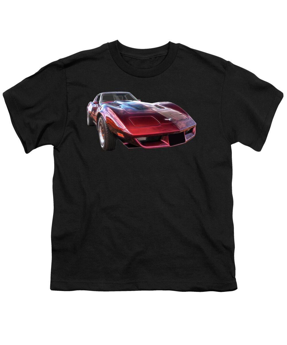 Corvette Stingray Youth T-Shirt featuring the photograph Brandywine Corvette by Gill Billington