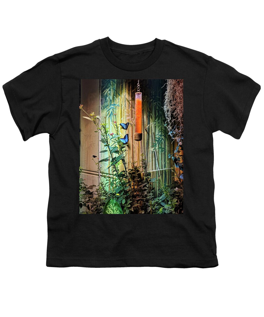 Plant Youth T-Shirt featuring the photograph Butterfly Garden by Portia Olaughlin