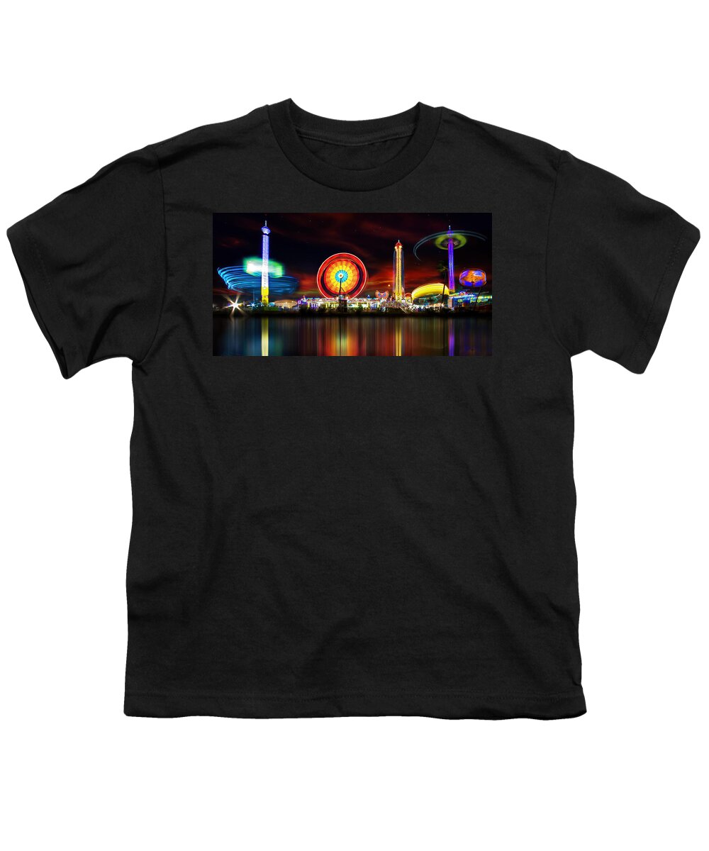 Reflection Youth T-Shirt featuring the photograph Carnivale by Mark Andrew Thomas