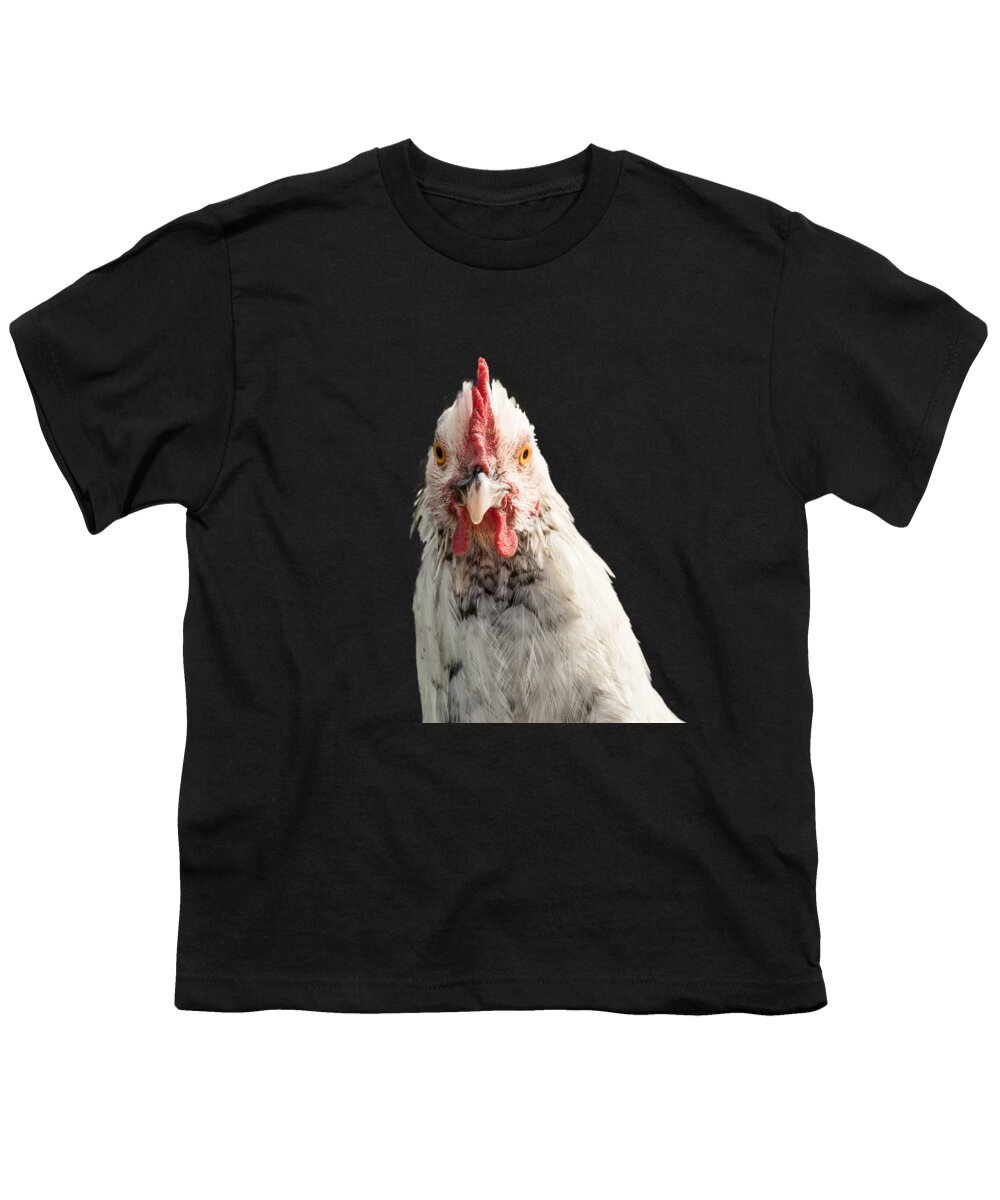 Chicken Head Youth T-Shirt featuring the photograph Chicken Head by Jean Noren