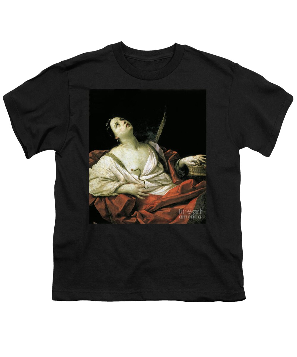 17th Century Youth T-Shirt featuring the painting cleopatra C. 1635 by Guido Reni