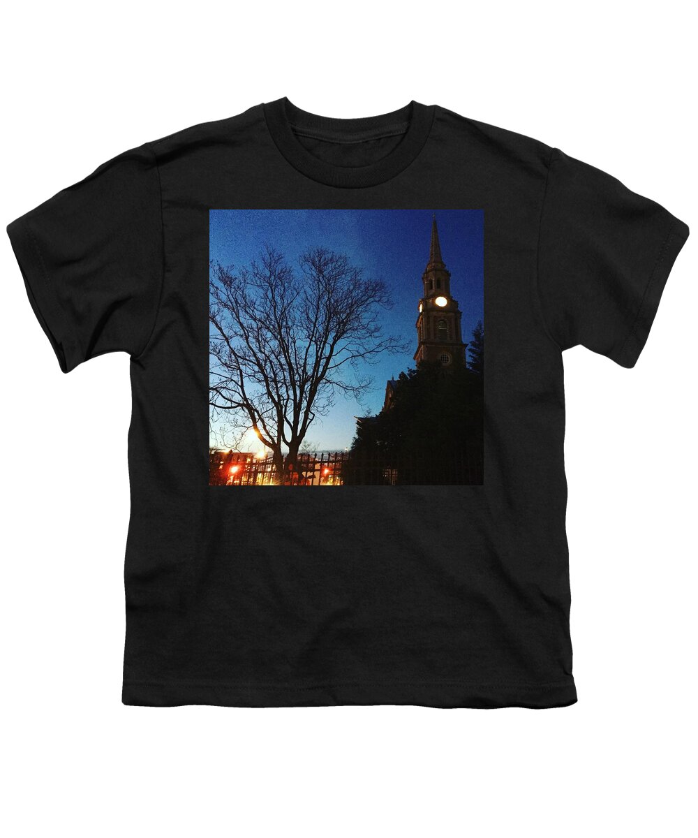  Youth T-Shirt featuring the digital art Dark if the night by Olivier Calas