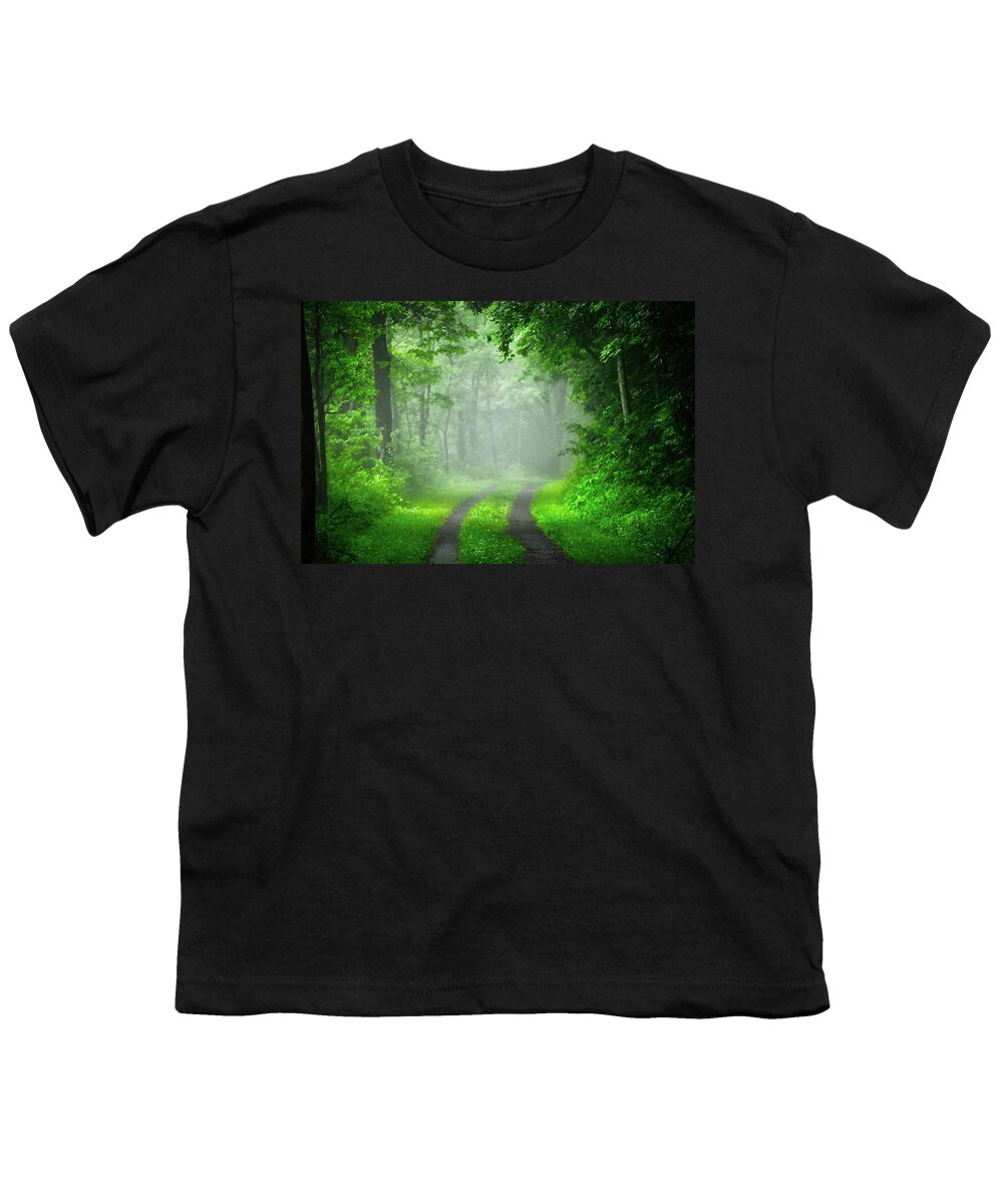 Fog Youth T-Shirt featuring the photograph Early Morning Fog by Scott Burd