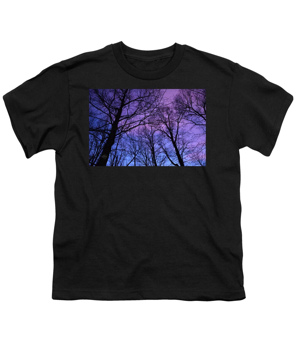 Evening Youth T-Shirt featuring the photograph Evening Sky no filter by Michael Frank