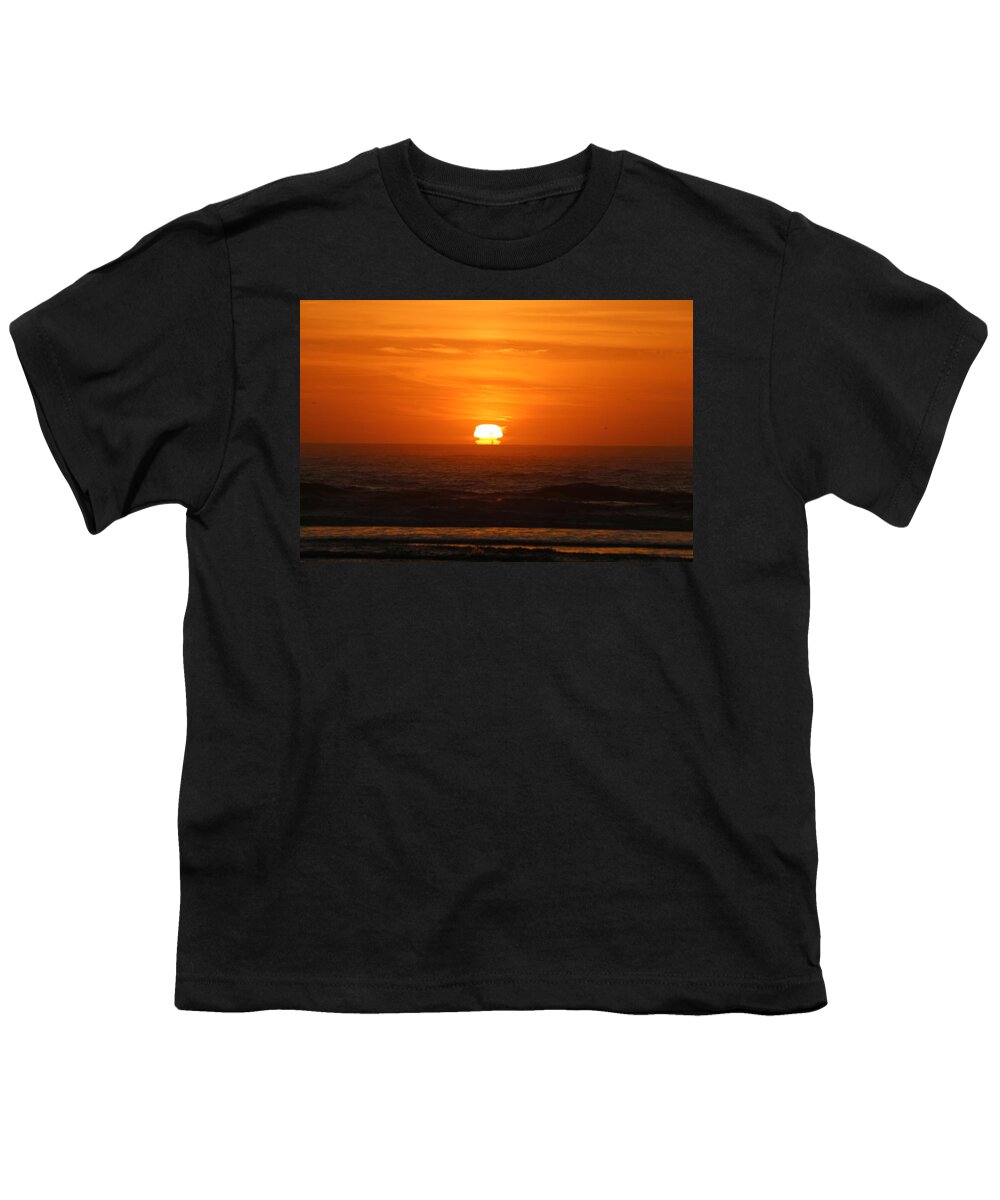 Sunset Youth T-Shirt featuring the photograph Funky Sunset by Christy Pooschke