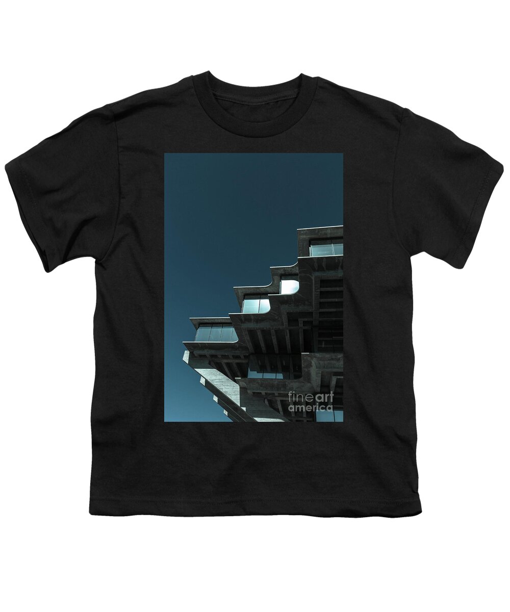California Youth T-Shirt featuring the photograph Geisel Library Cold Tone by Edward Fielding