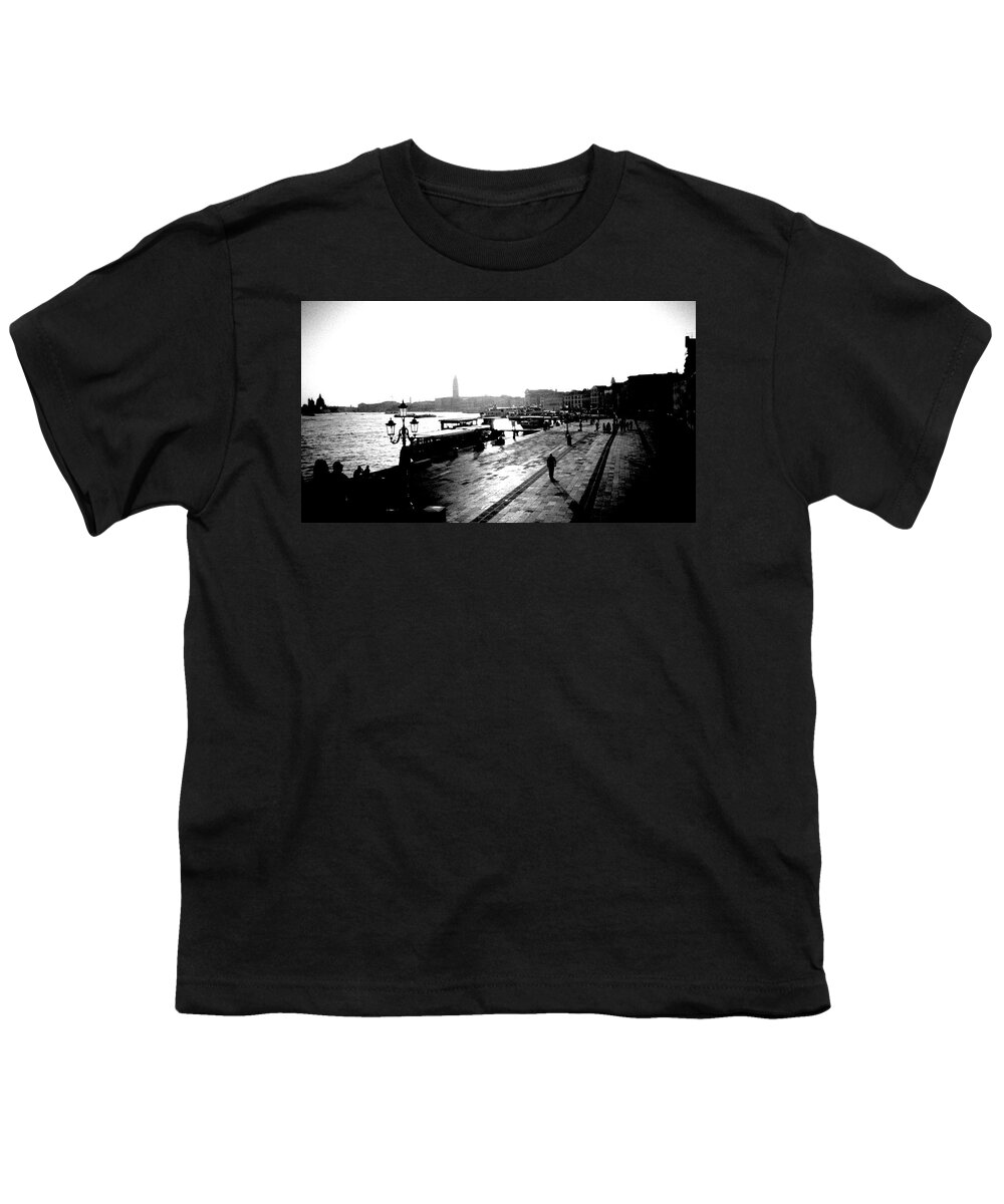 Italy Youth T-Shirt featuring the photograph Grand Canal at Sunset by Dick Goodman
