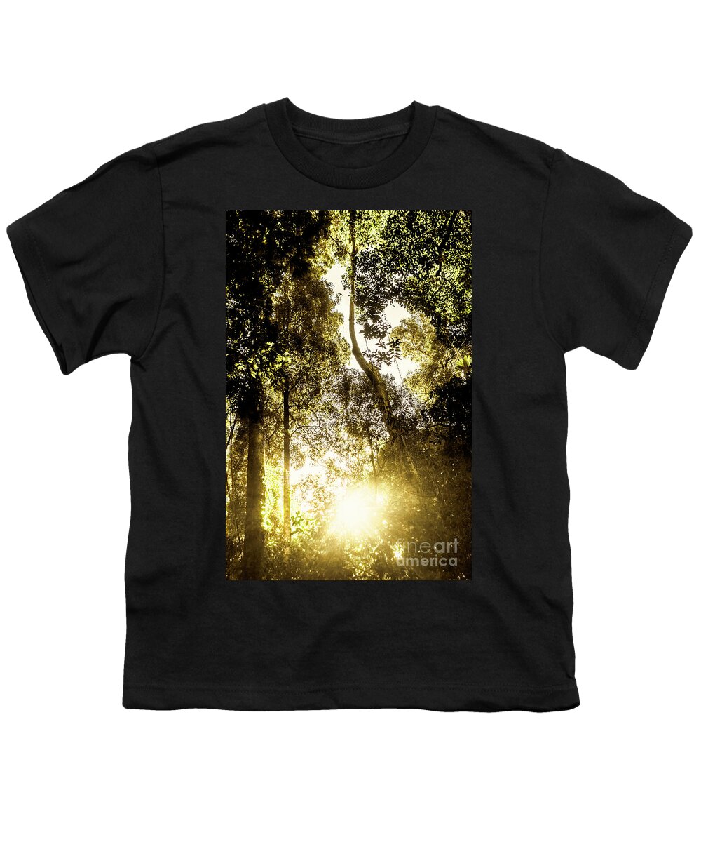 Sun Youth T-Shirt featuring the photograph Jungles light by Jorgo Photography