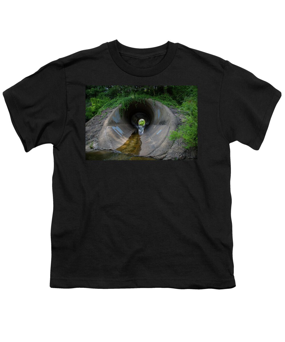 Tunnel Youth T-Shirt featuring the photograph Light at the End by Lora J Wilson