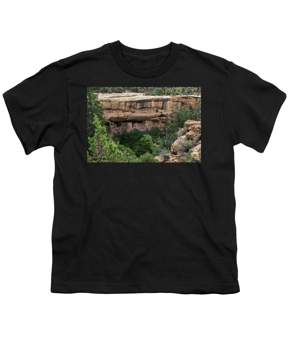 Strutures Youth T-Shirt featuring the photograph Mesa Verde National Park - 7733 by Jerry Owens
