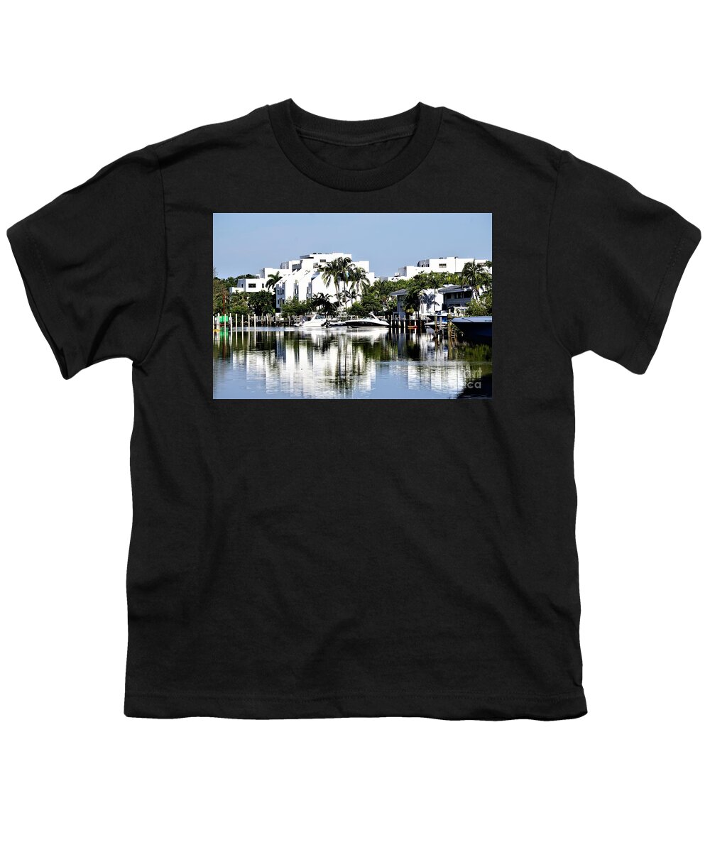 Boats Youth T-Shirt featuring the photograph Miami by Merle Grenz