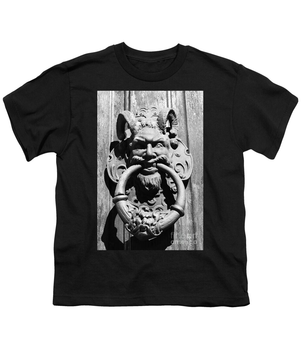 Door Youth T-Shirt featuring the photograph New Orleans French Quarter Door Knocker by Susan Carella