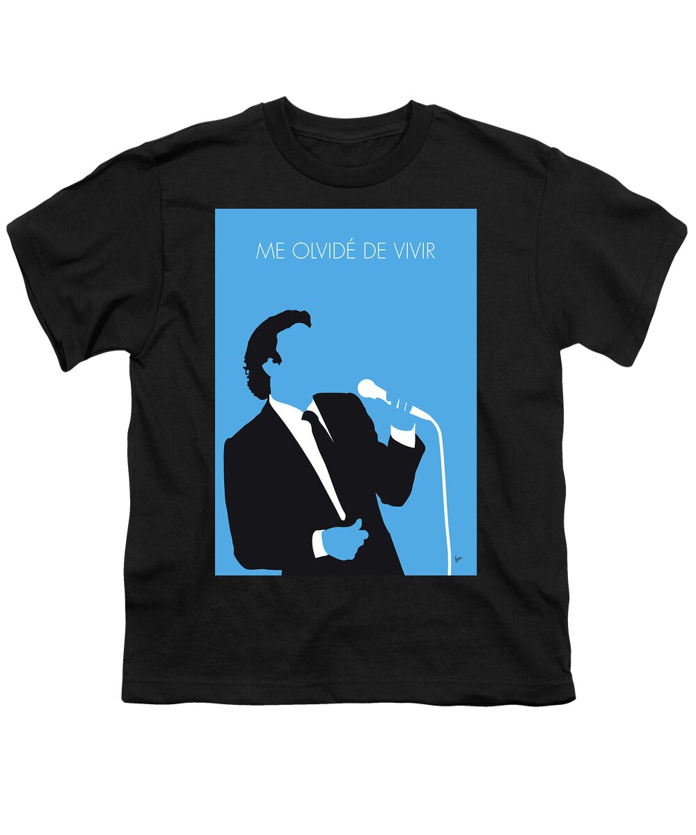 Julio Youth T-Shirt featuring the digital art No279 MY Julio Iglesias Minimal Music poster by Chungkong Art