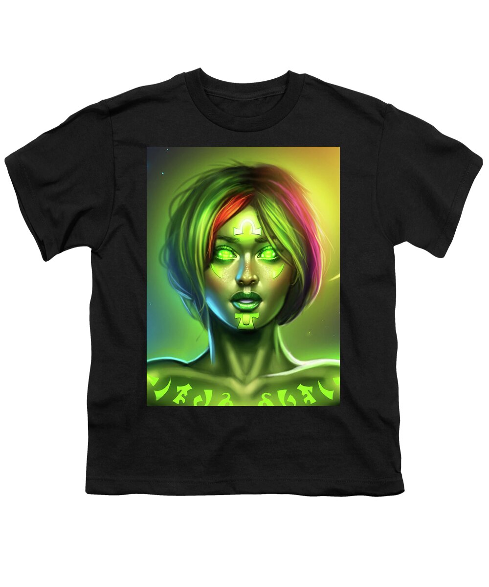 Sentinels Of Creation Youth T-Shirt featuring the digital art Nurisha Portrait by Robert Ross