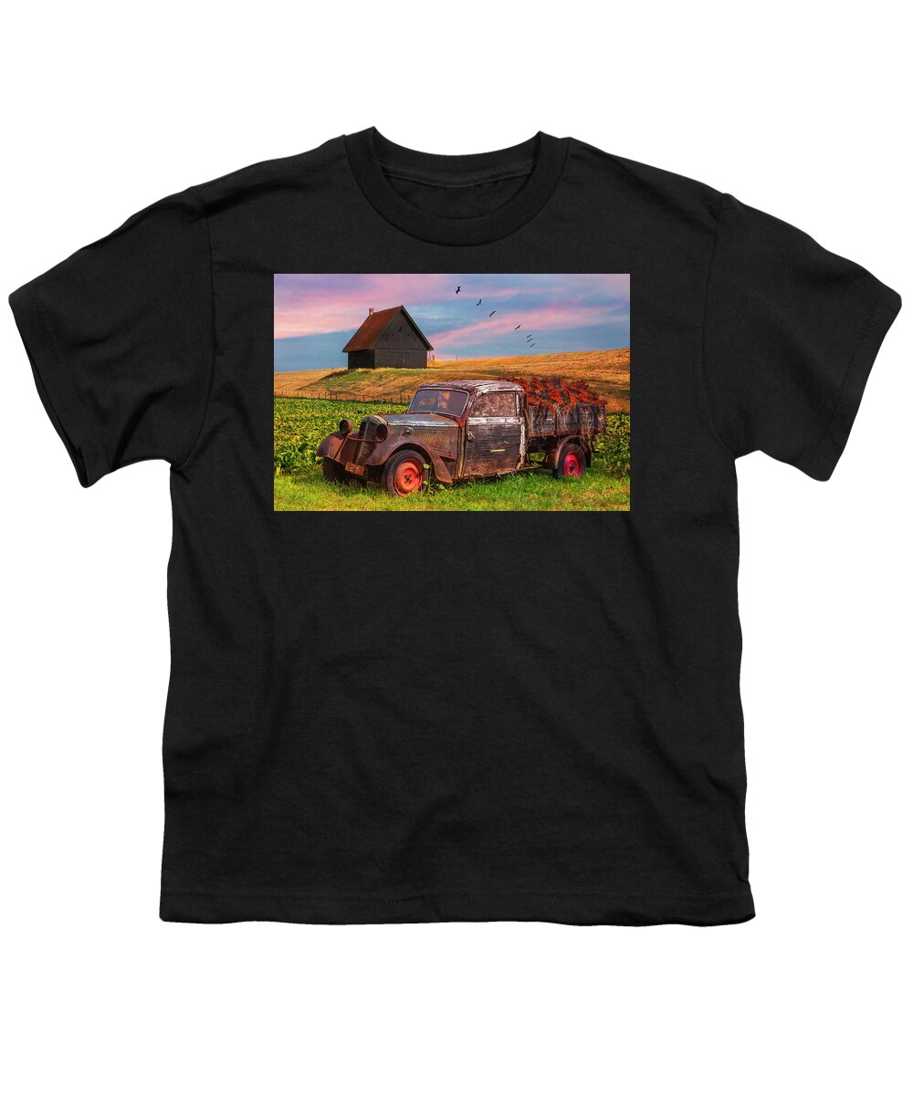 Appalachia Youth T-Shirt featuring the photograph Old Retired Rusty by Debra and Dave Vanderlaan