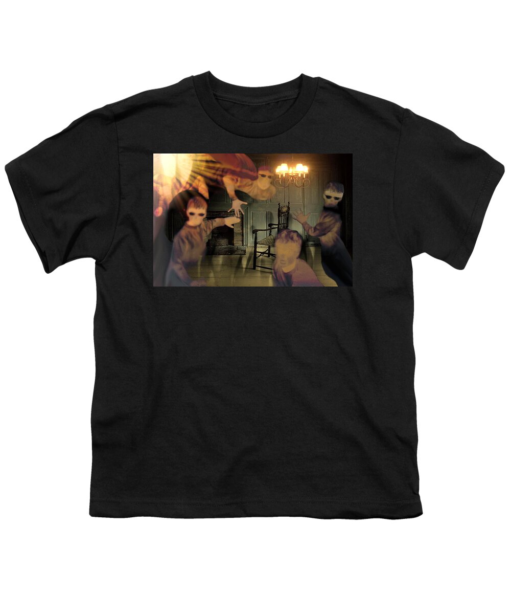 Poltergeist Youth T-Shirt featuring the digital art Poltergeists by Lisa Yount