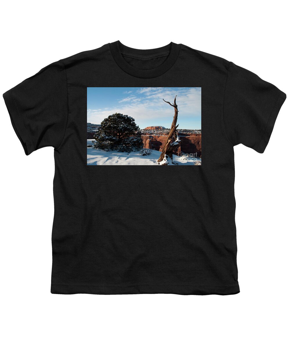 Colorado Youth T-Shirt featuring the photograph Rimrock View by Julia McHugh
