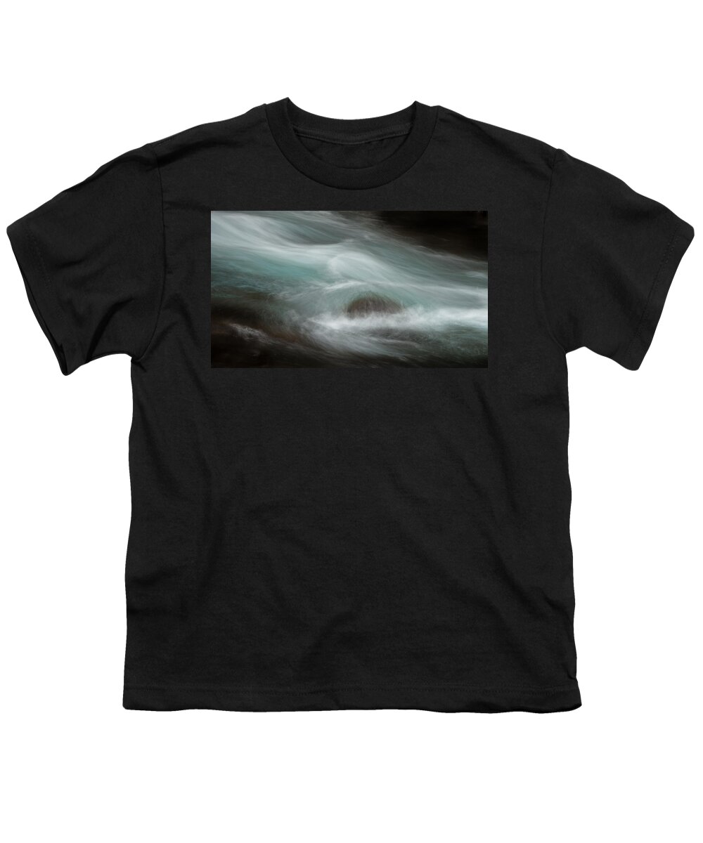 Rushing River Youth T-Shirt featuring the photograph Rushing River by Jean Noren