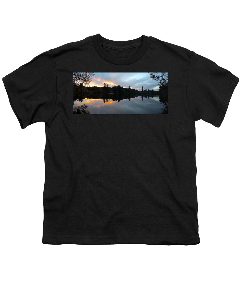 Landscape Youth T-Shirt featuring the photograph Spring Lake Sunset by Richard Thomas