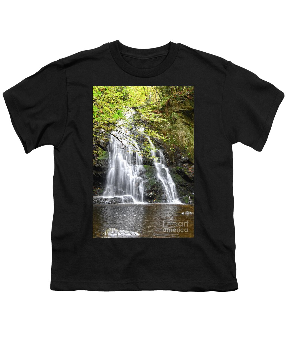 Spruce Flats Falls Youth T-Shirt featuring the photograph Spruce Flats Falls 8 by Phil Perkins