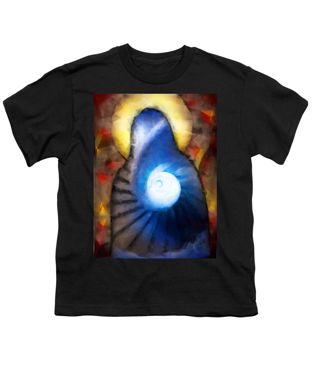Stairway To Heaven Youth T-Shirt featuring the painting Stairway To Heaven by Vart Studio