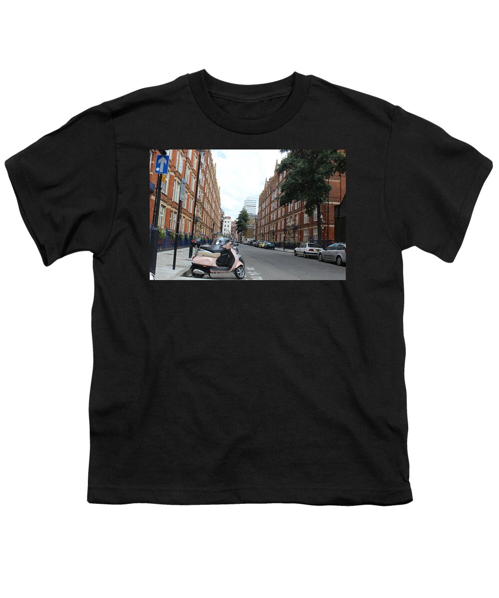 London Youth T-Shirt featuring the photograph Street In London by Laura Smith