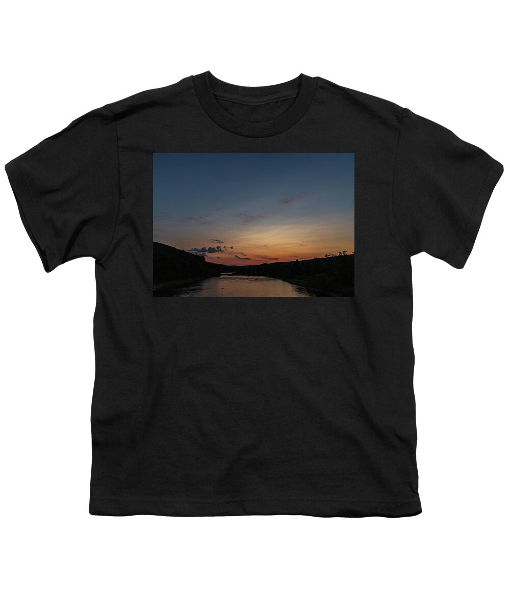 Landscape Youth T-Shirt featuring the photograph Landscape Photography - Delaware River by Amelia Pearn