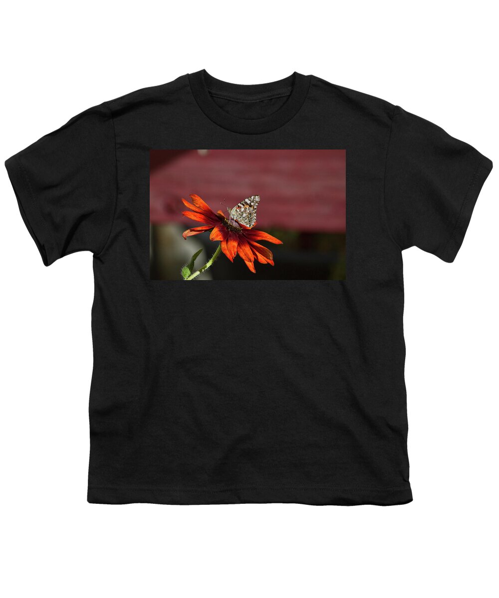 Butterfly Youth T-Shirt featuring the photograph Symbiosis by Alana Thrower