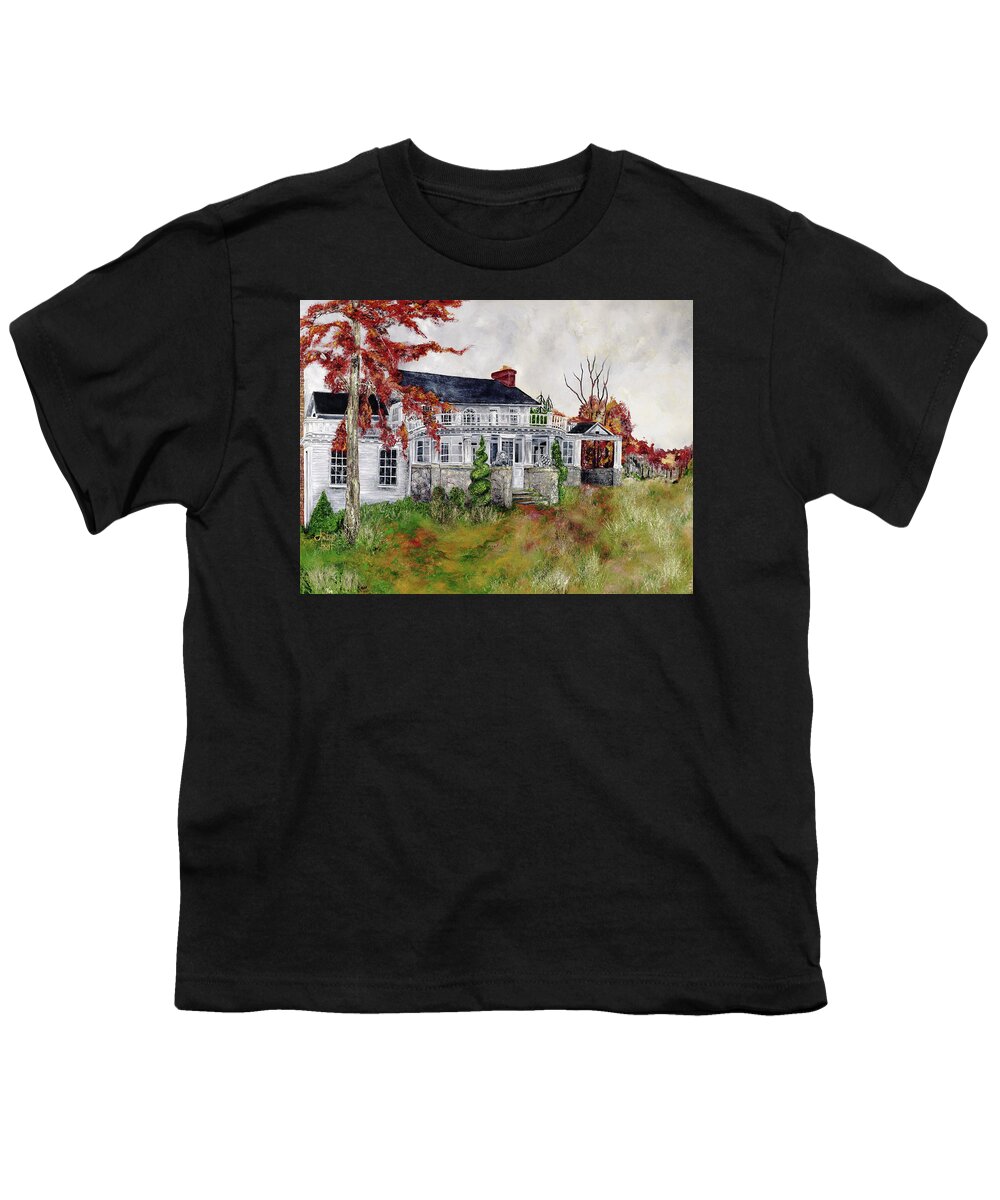Historical Architecture Youth T-Shirt featuring the painting The Inhabitants by Anitra Boyt