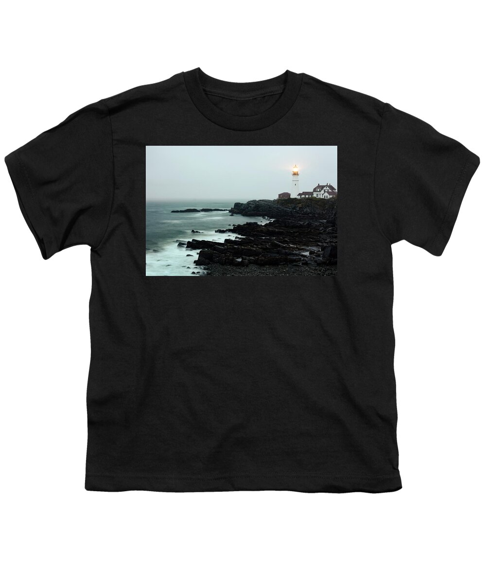  Wall Art Youth T-Shirt featuring the photograph The Lighthouse by Marlo Horne