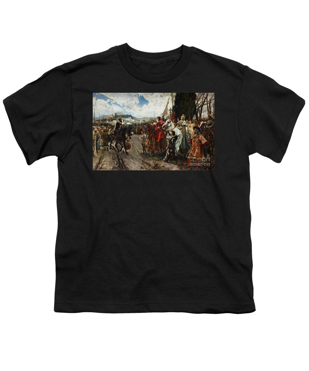 Catholic Youth T-Shirt featuring the painting The Surrender of Granada by Francisco Pradilla y Ortiz