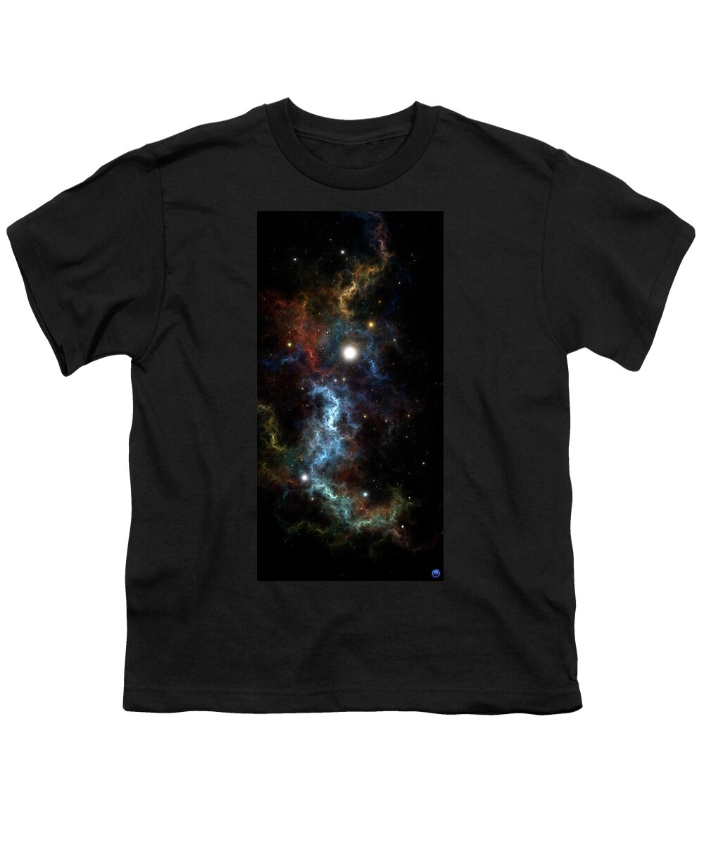 Sydeous Youth T-Shirt featuring the digital art The Sydeous Nexus Cluster by Rolando Burbon