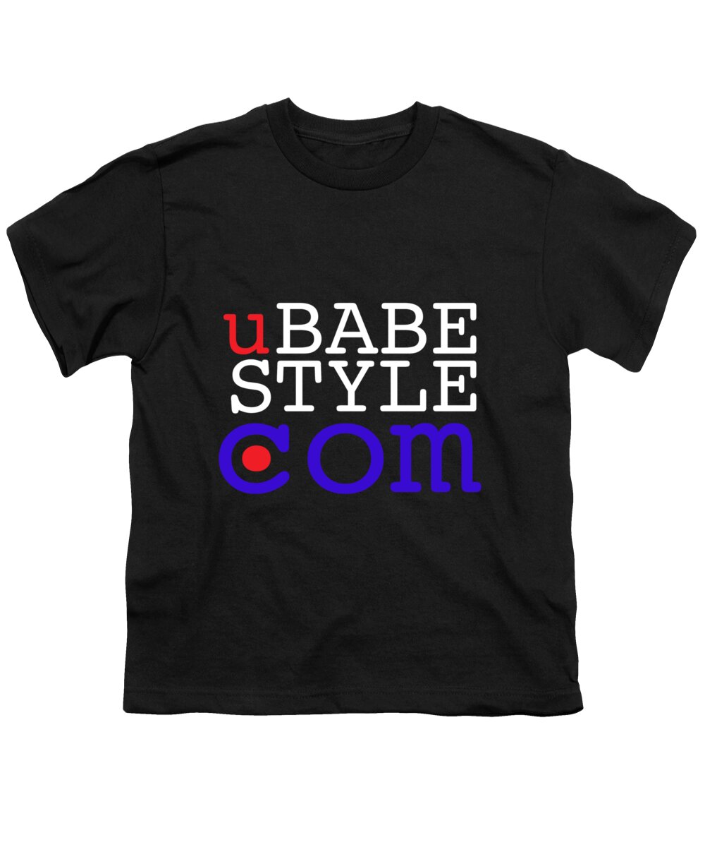 Ubabe Url Youth T-Shirt featuring the digital art Ubabe Style Dot Com by Ubabe Style
