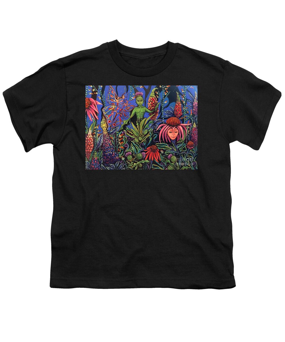Fairies Youth T-Shirt featuring the painting Unrequited Love by Linda Markwardt