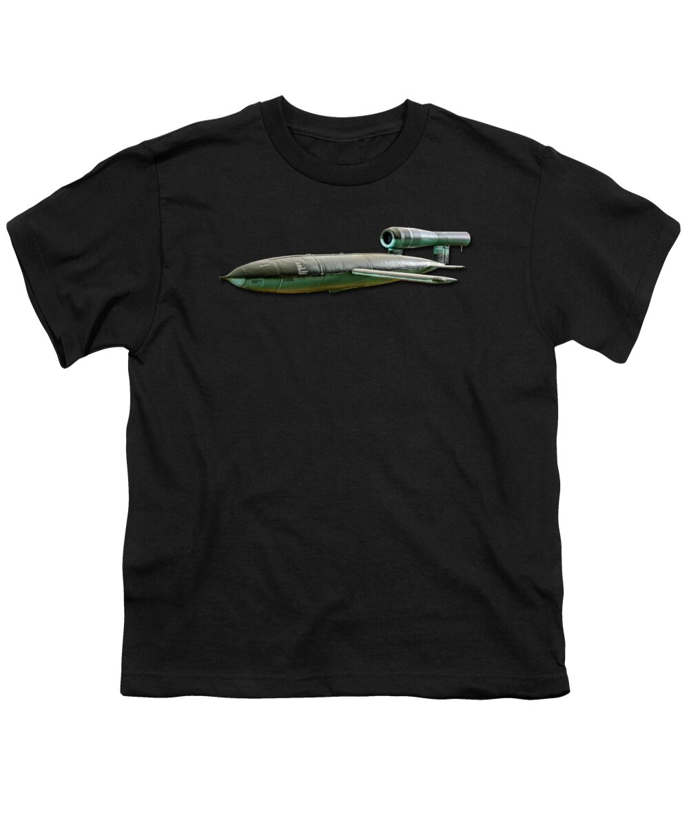 V-1 Youth T-Shirt featuring the photograph V-1 Flying Bomb by Weston Westmoreland