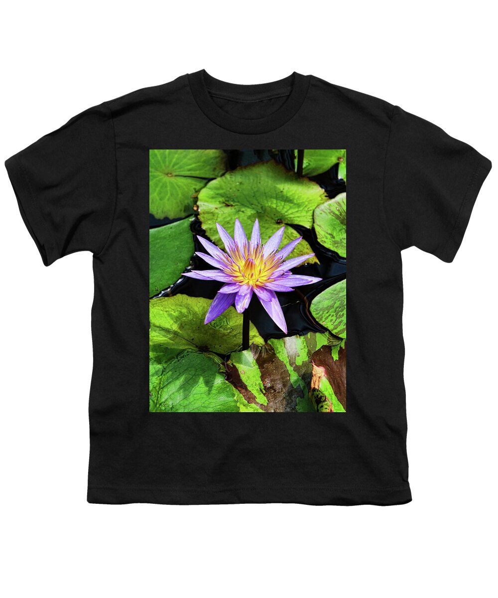 Water Lillies Youth T-Shirt featuring the photograph Water Lily 46 by Allen Beatty