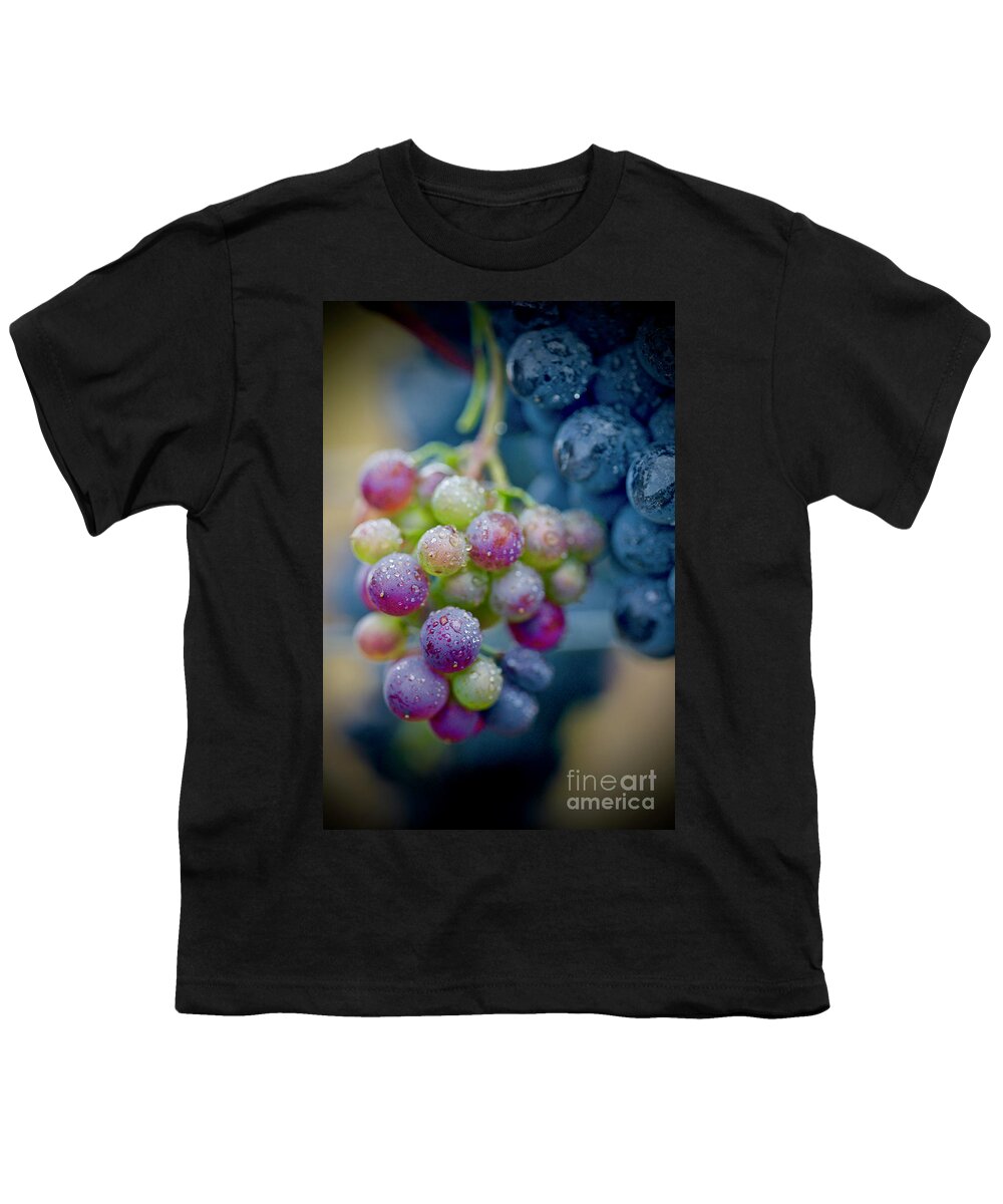 Vineyard Youth T-Shirt featuring the photograph Wine Time Close Up by American School