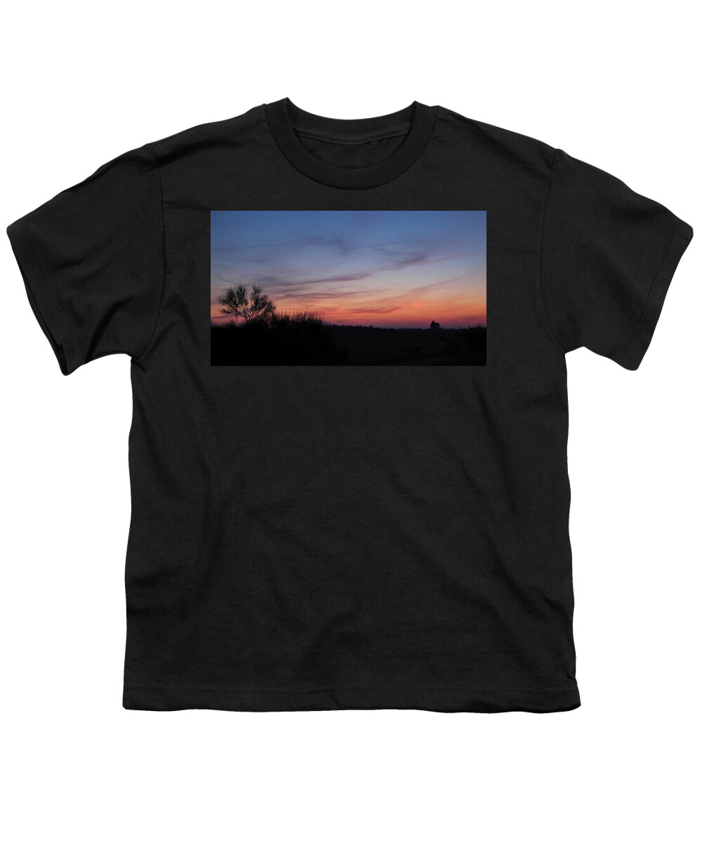 Landscape Youth T-Shirt featuring the photograph Fictitious Sun by Karine GADRE