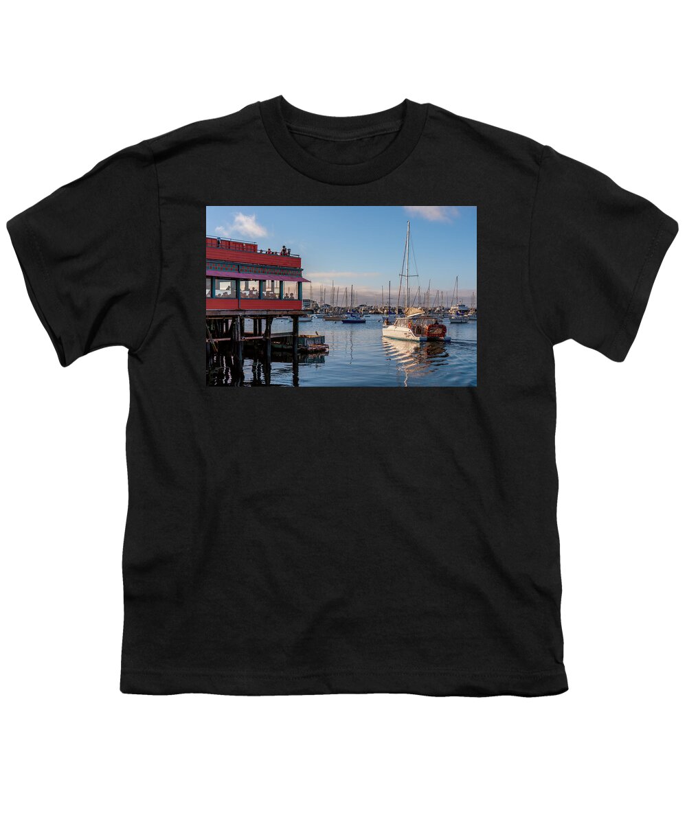 Monterey Youth T-Shirt featuring the photograph Monterey Marina #1 by Derek Dean