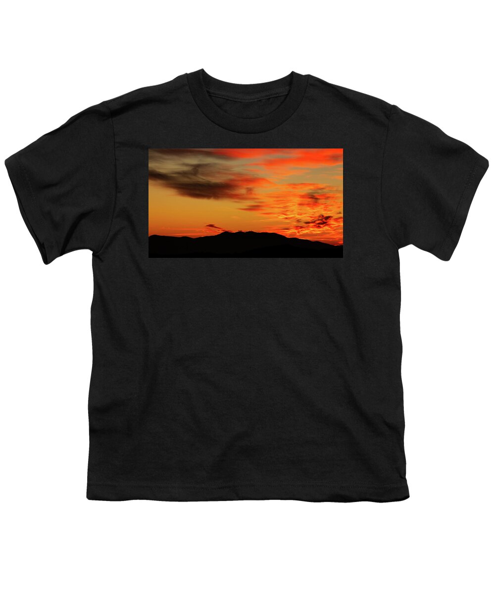 Mountains Youth T-Shirt featuring the photograph Mountain sunset #10 by Ian Middleton