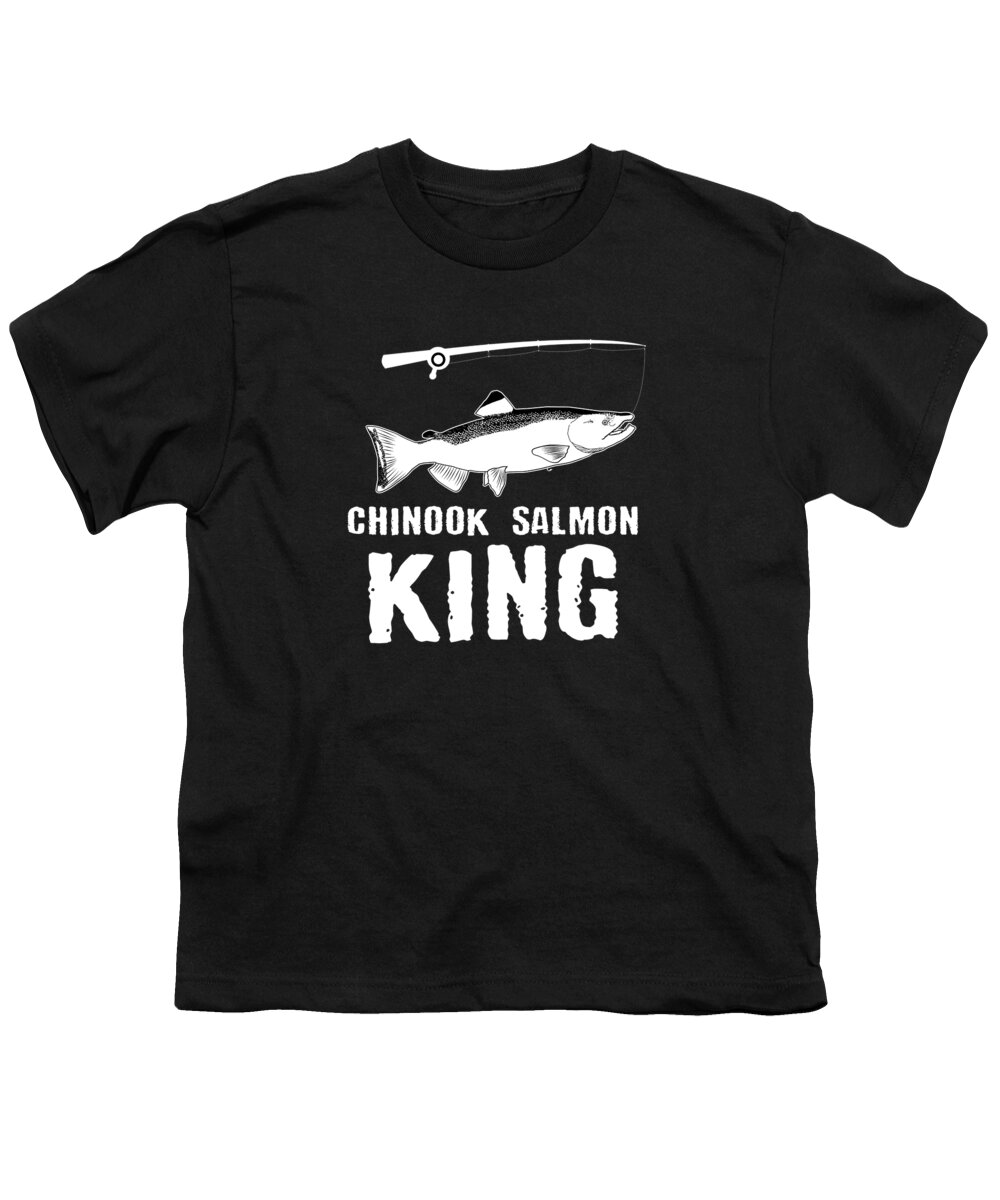 Funny Chinook Salmon Fishing Freshwater Fish Gift #11 Youth T-Shirt