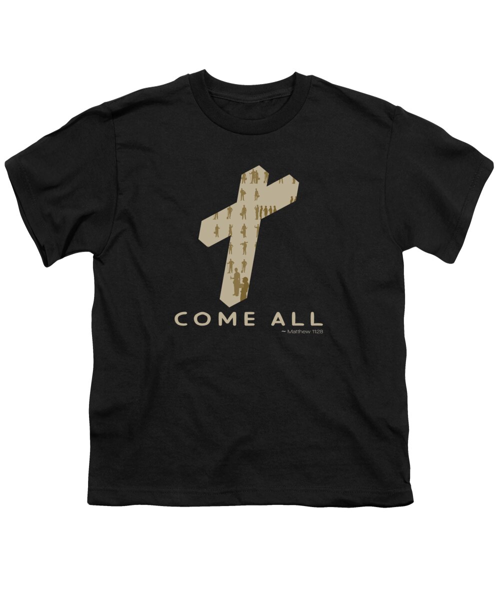 Come Unto Me Youth T-Shirt featuring the digital art Come All #4 by Bob Pardue