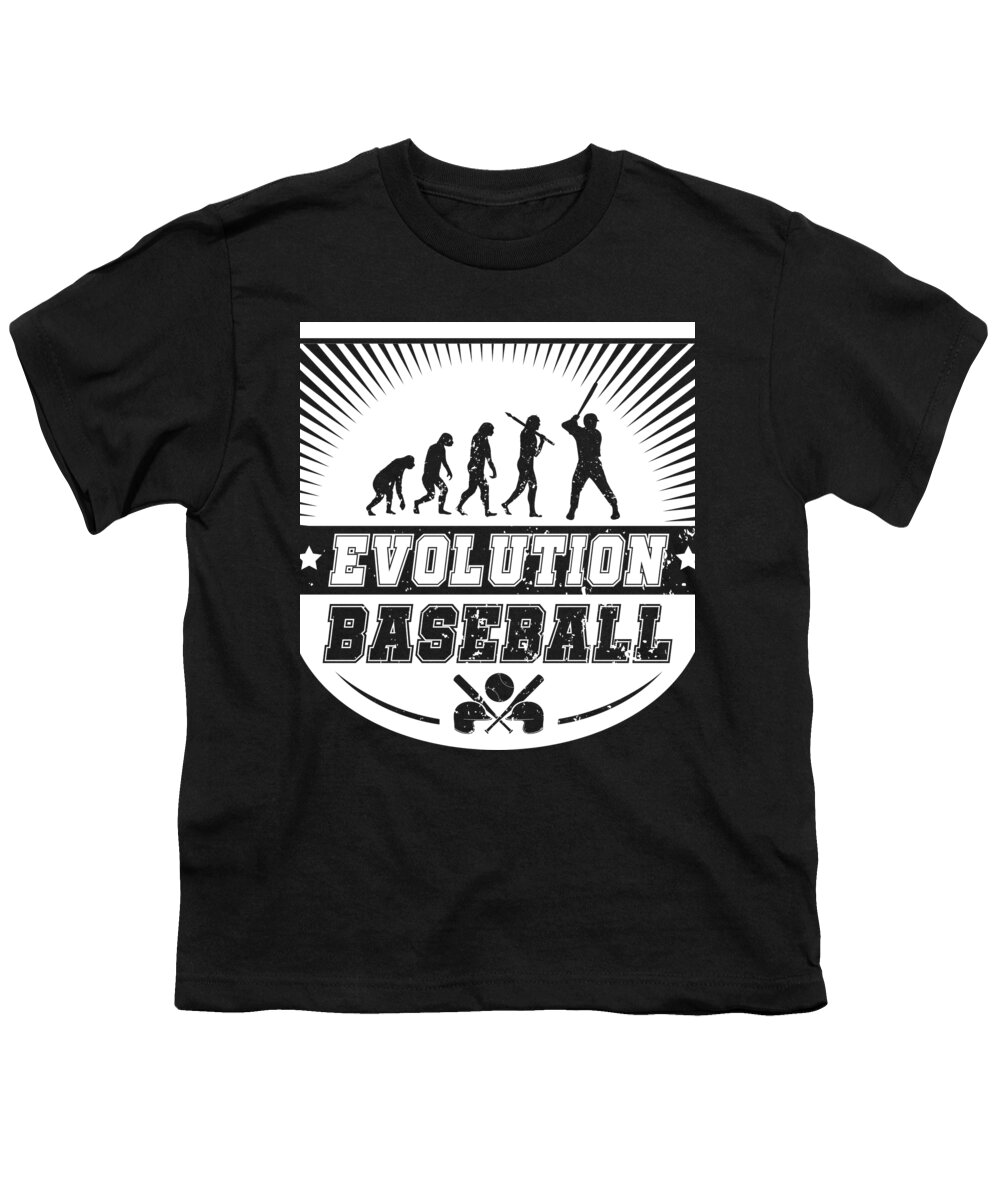America Youth T-Shirt featuring the digital art Evolution Baseball #3 by Mister Tee