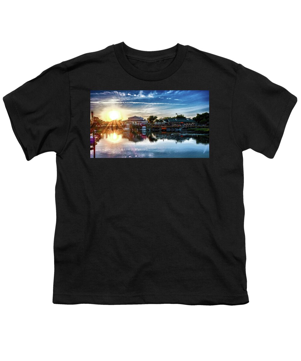 Coast Youth T-Shirt featuring the photograph Views And Scenes At Murrells Inlet South Of Myrtle Beach South C #33 by Alex Grichenko