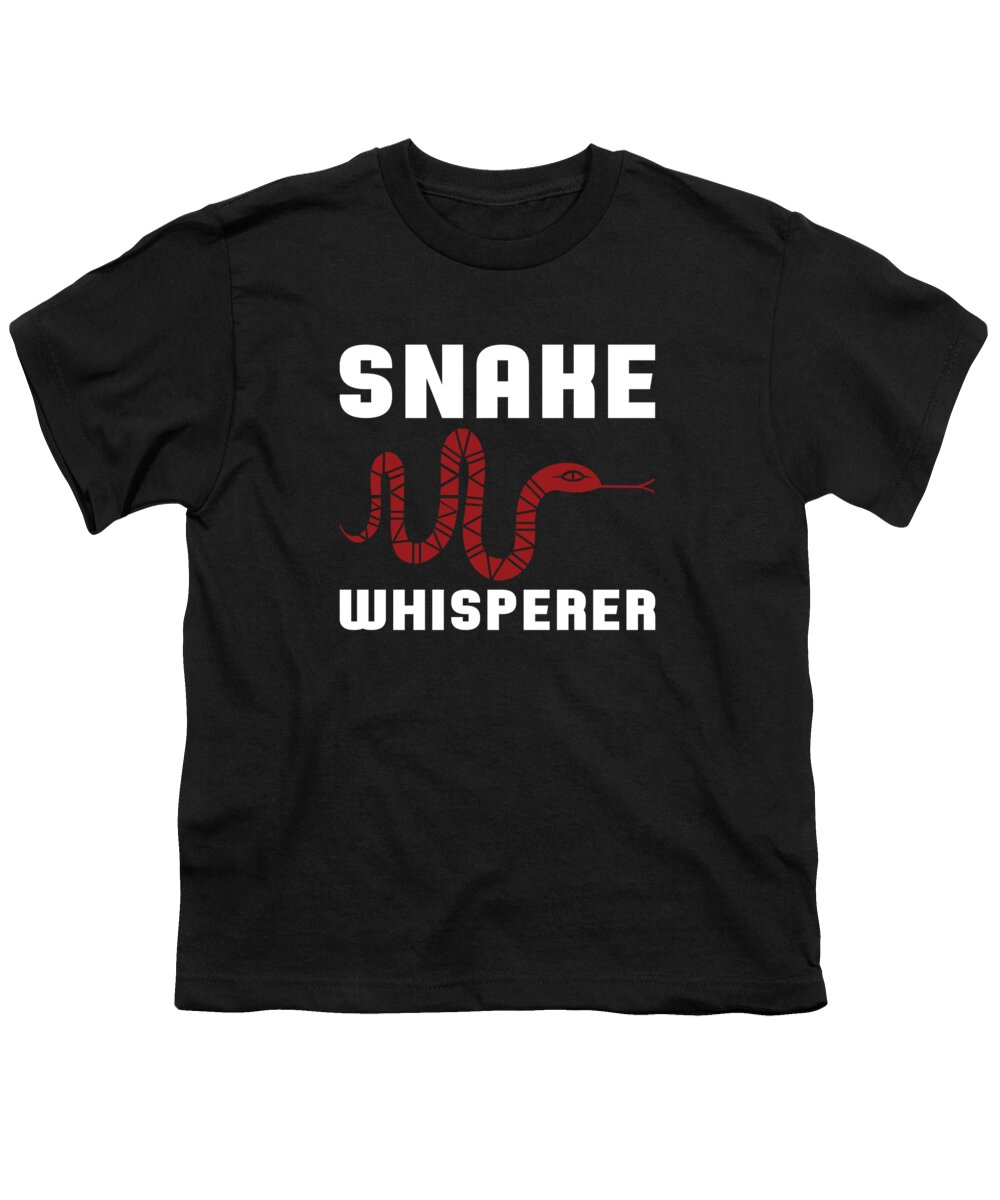Snake Youth T-Shirt featuring the digital art Snake Lover Reptiles Serpent #6 by Mercoat UG Haftungsbeschraenkt