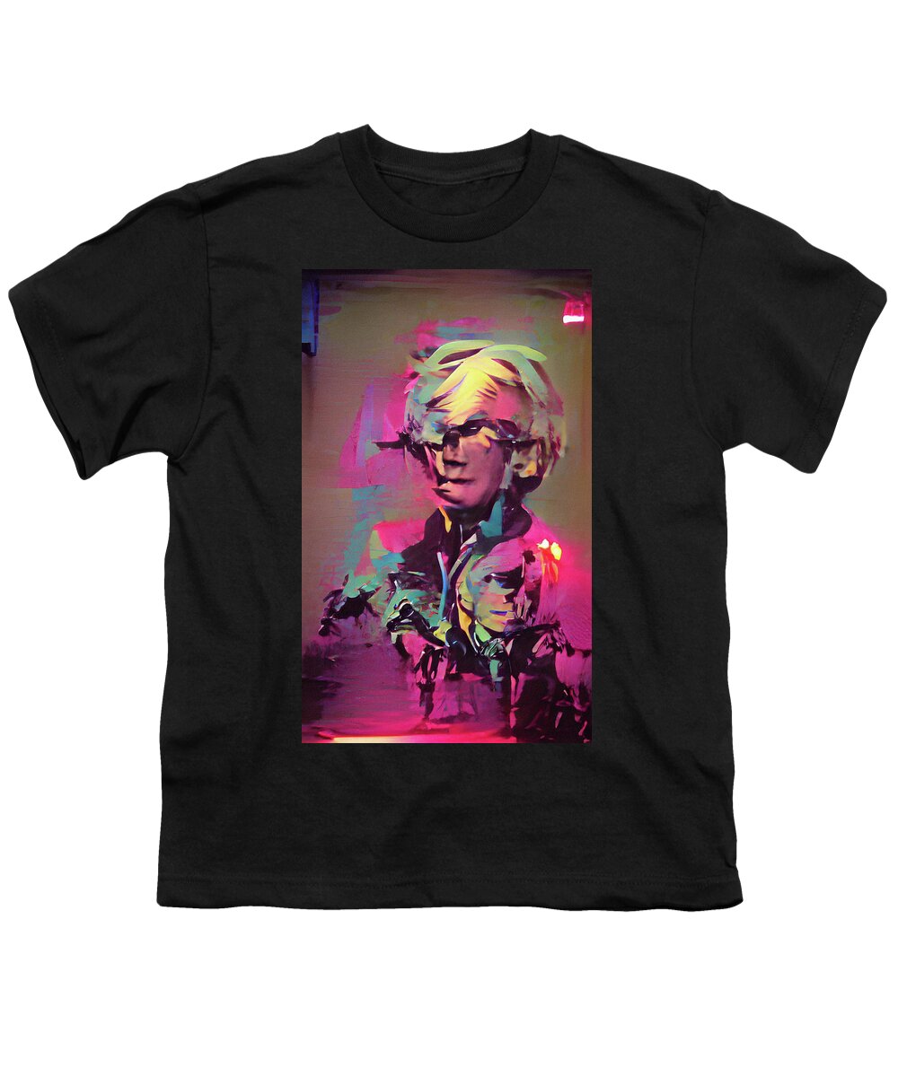 Richard Reeve Youth T-Shirt featuring the digital art Abstract Andy by Richard Reeve