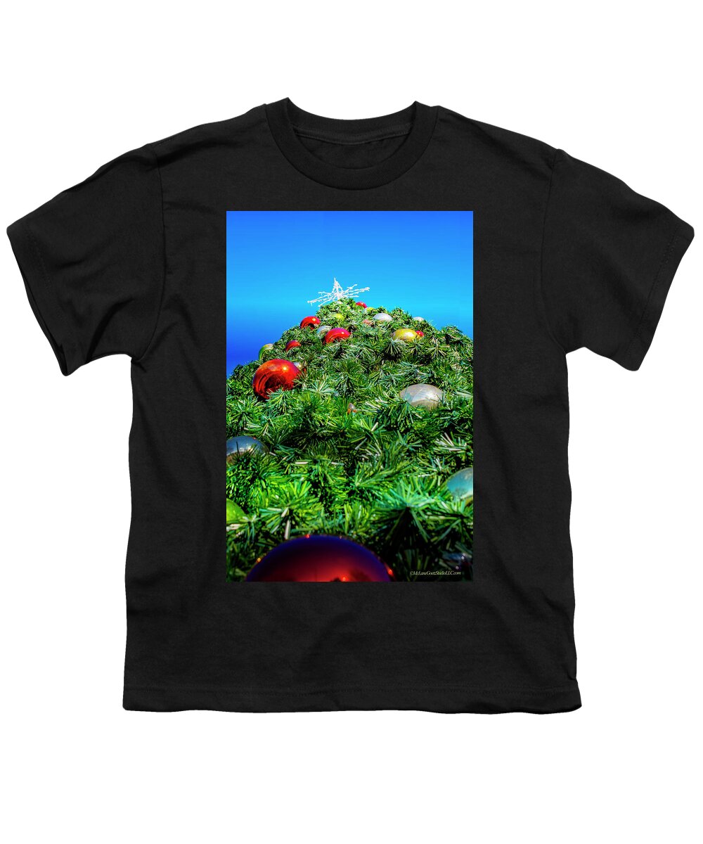 Landscapes Youth T-Shirt featuring the photograph Algonac Christmas Tree by LeeAnn McLaneGoetz McLaneGoetzStudioLLCcom